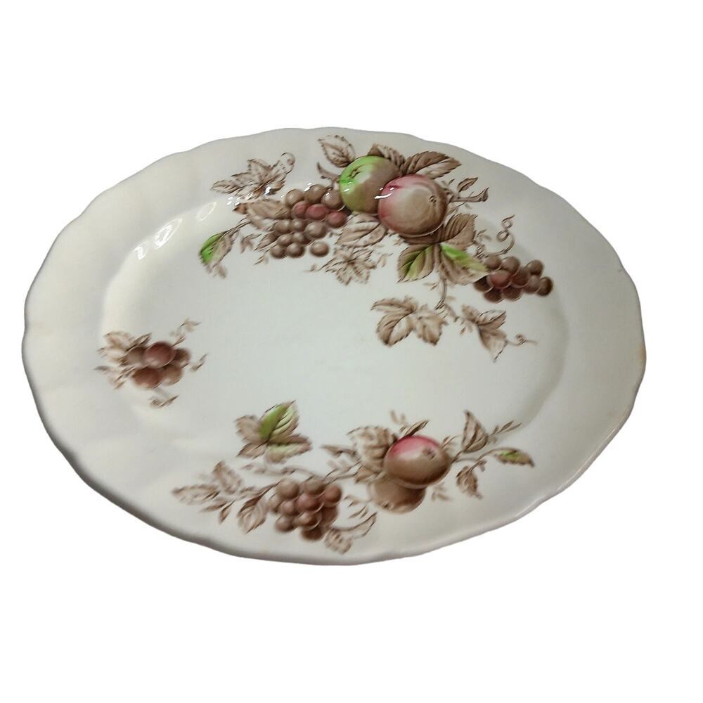 Vintage Johnson Bros Harvest Time Oval Serving Platters 12" 14" Thanksgiving Set